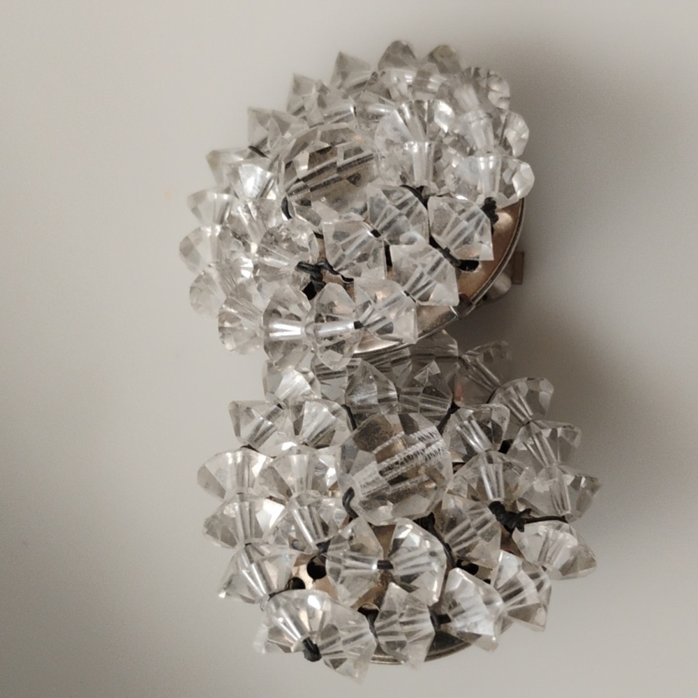 Glass Beaded clip on earrings